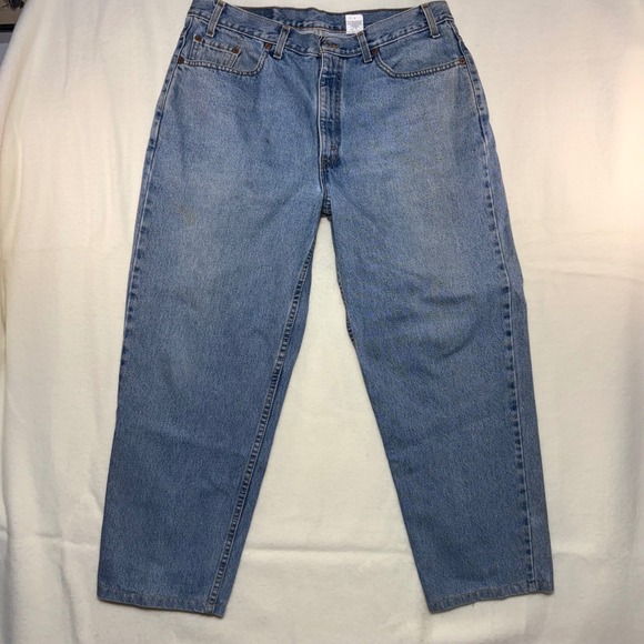 Levi's Other - Vintage Levis 550 Relaxed Fit Jeans Mens 38x30-28 Made in USA Light Denim 0899